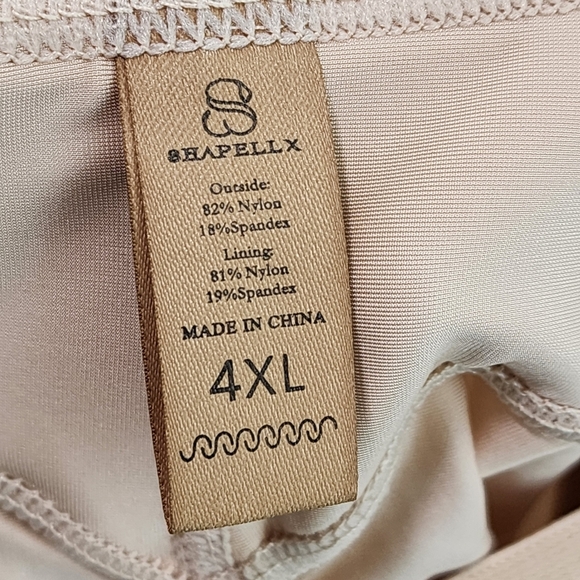 Shapellx Women's Zip Lace Trim Body Sculpting Short - Picture 7 of 8